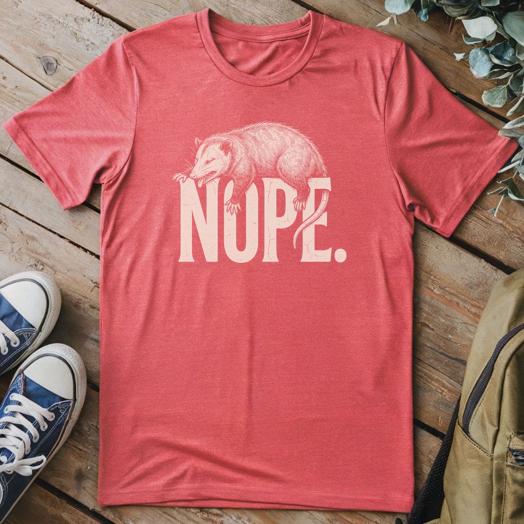 T-Shirt Heather Red / S Nope.