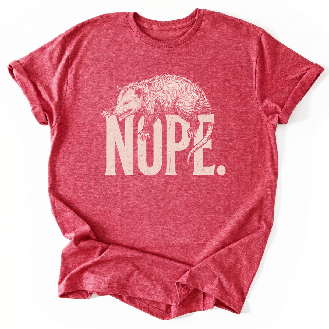 T-Shirt Heather Red / S Nope.