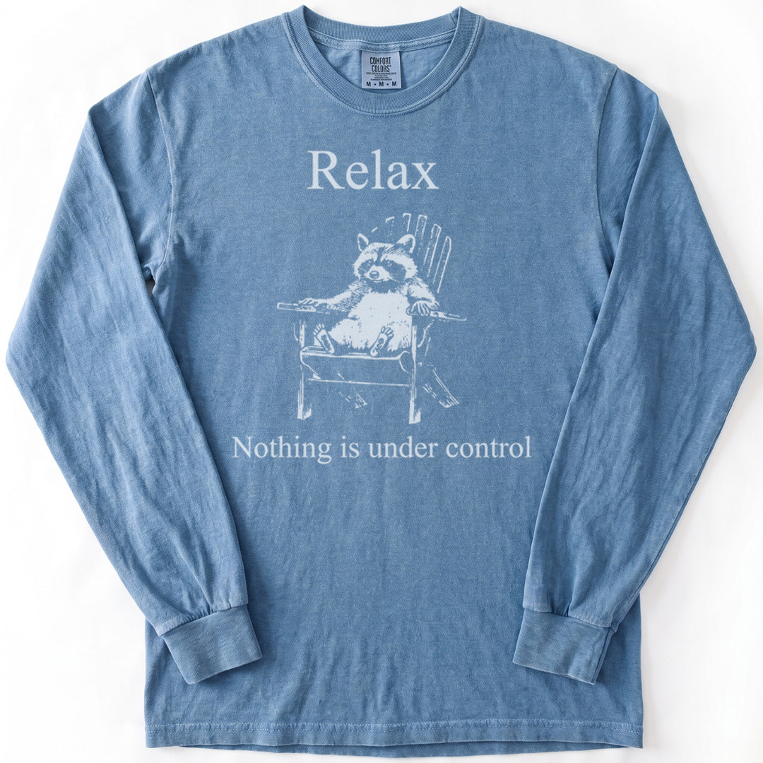 Surrender Premium LS - Comfort Colors garment-dyed long sleeve in Blue Jean from Summit Soul
