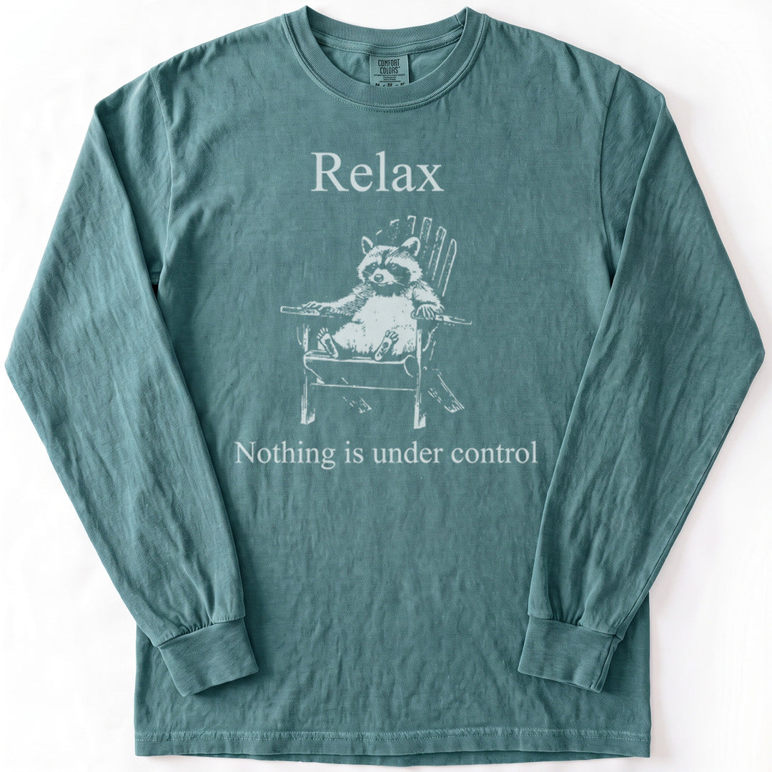 Surrender Premium LS - Comfort Colors garment-dyed long sleeve in Blue Spruce from Summit Soul