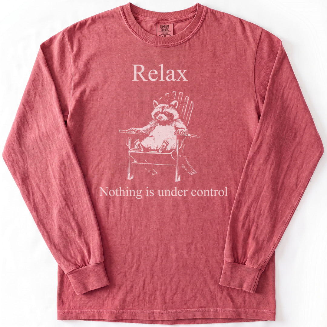 Surrender Premium LS - Comfort Colors garment-dyed long sleeve in Crimson from Summit Soul