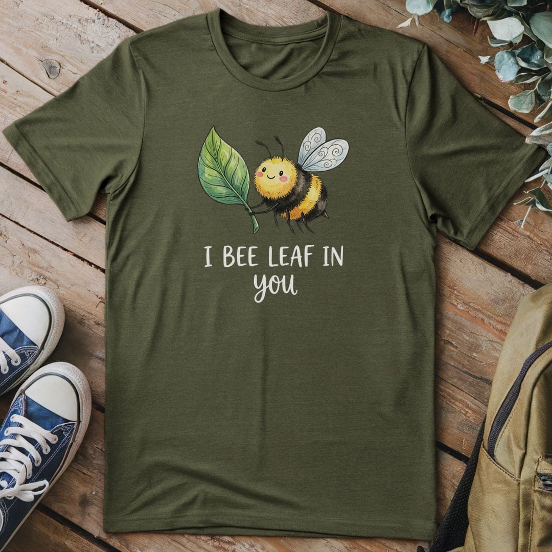 T-Shirt Military Green / S Believe