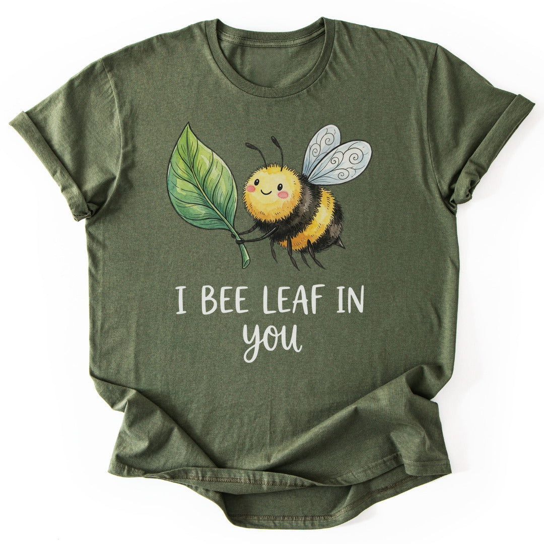 T-Shirt Military Green / S Believe