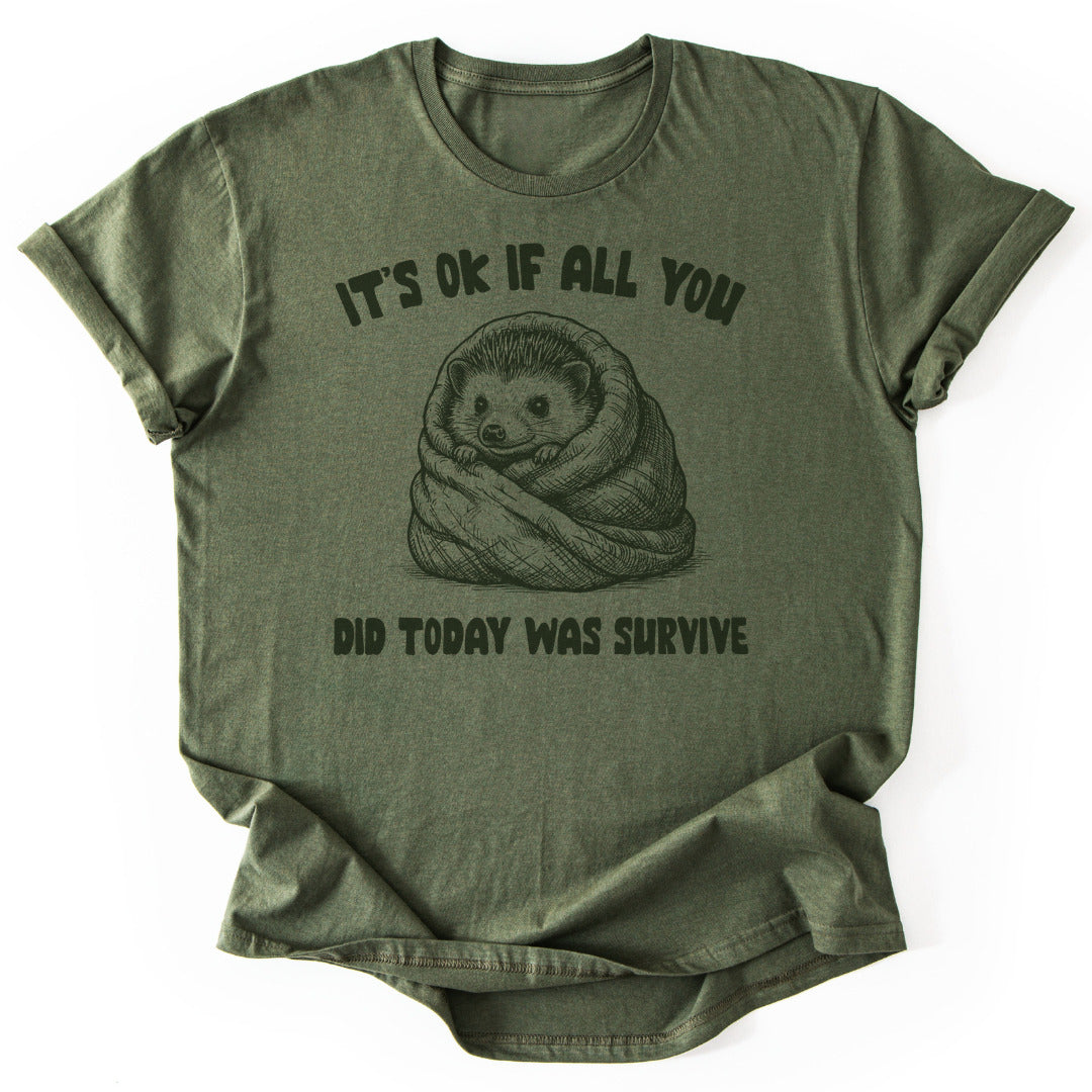 T-Shirt Military Green / S Survive