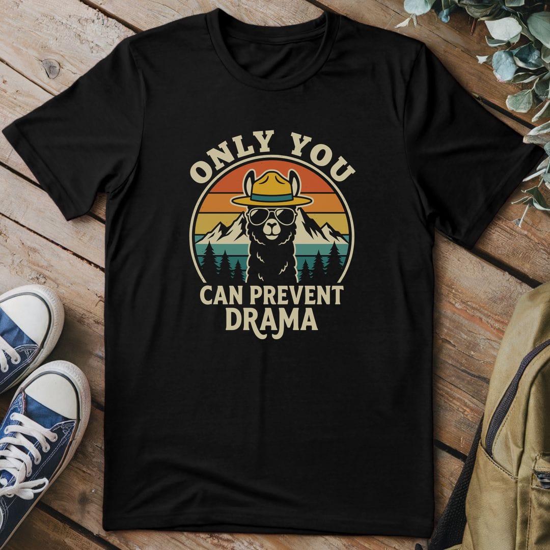 T-Shirt Black / S Llama Drama