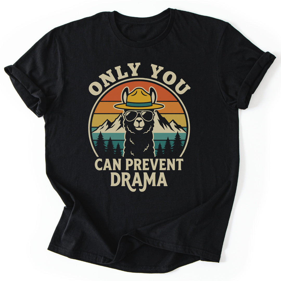T-Shirt Black / S Llama Drama