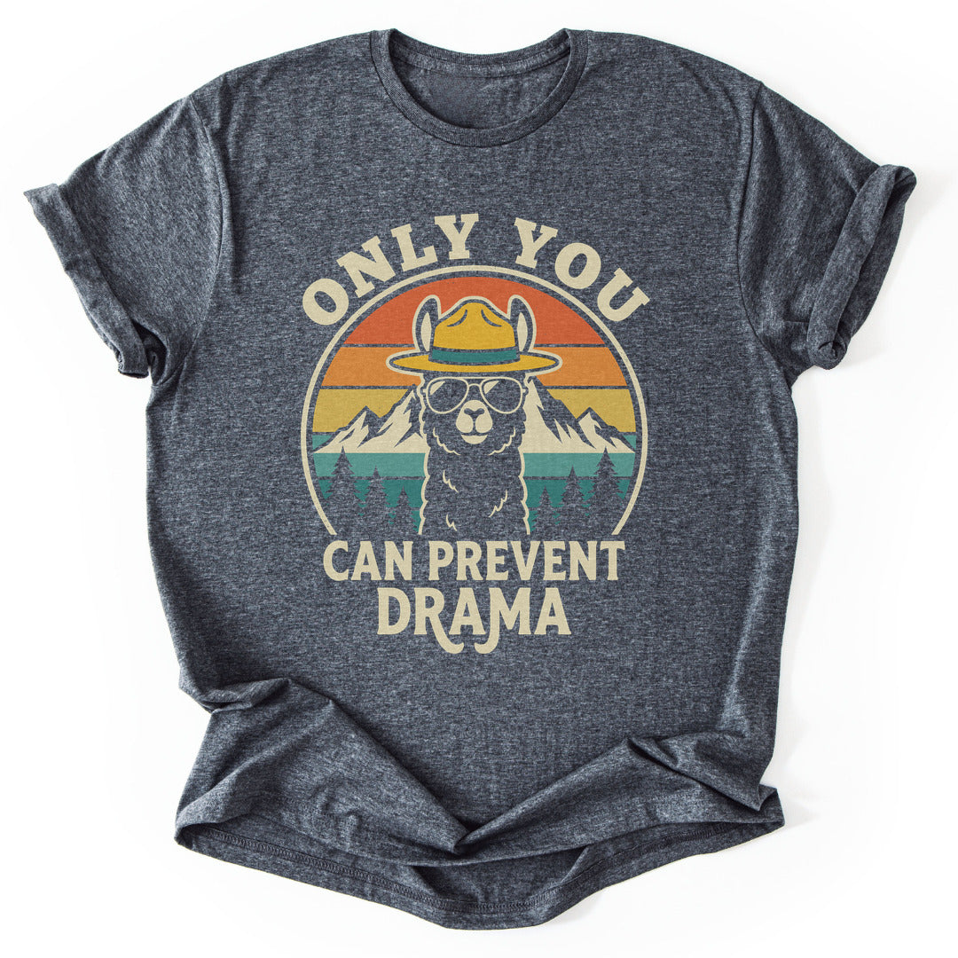 T-Shirt Dark Heather / S Llama Drama
