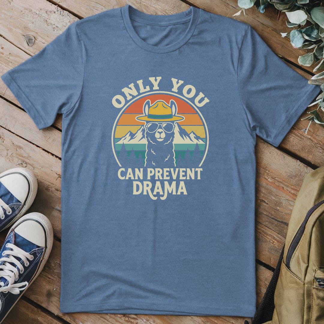 T-Shirt Heather Indigo / S Llama Drama