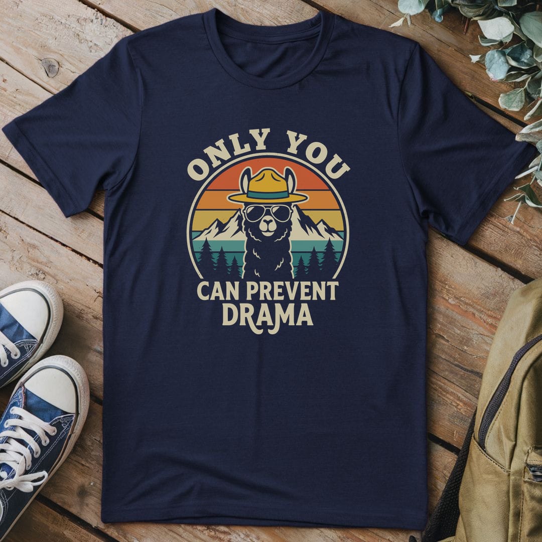 T-Shirt Navy / S Llama Drama