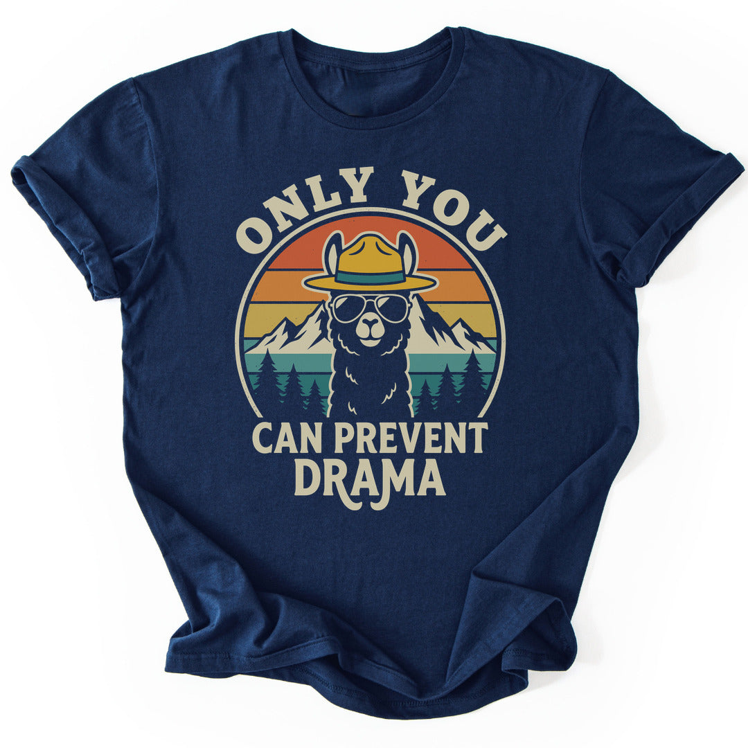 T-Shirt Navy / S Llama Drama
