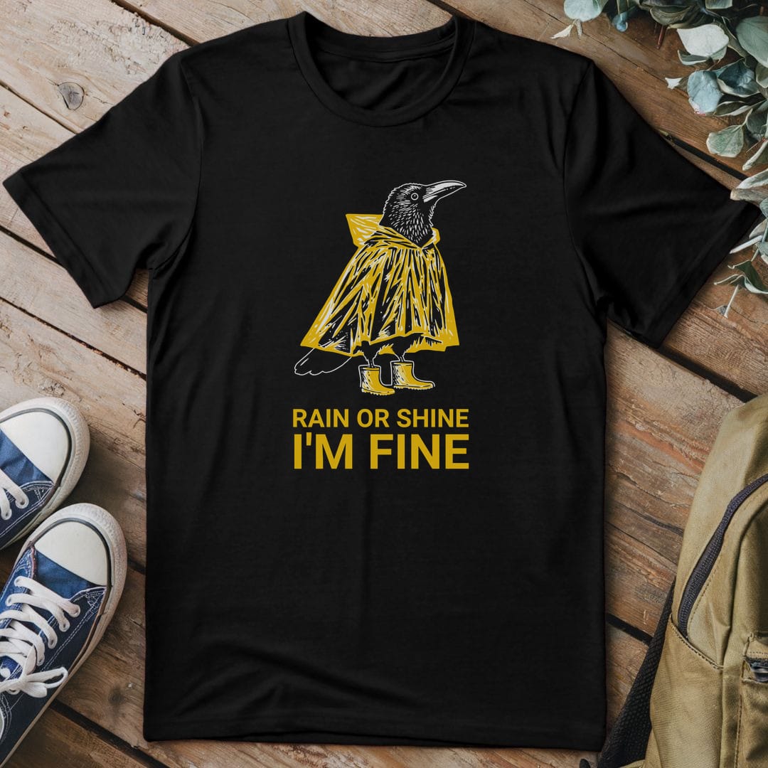 T-Shirt Black / S Rain Or Shine