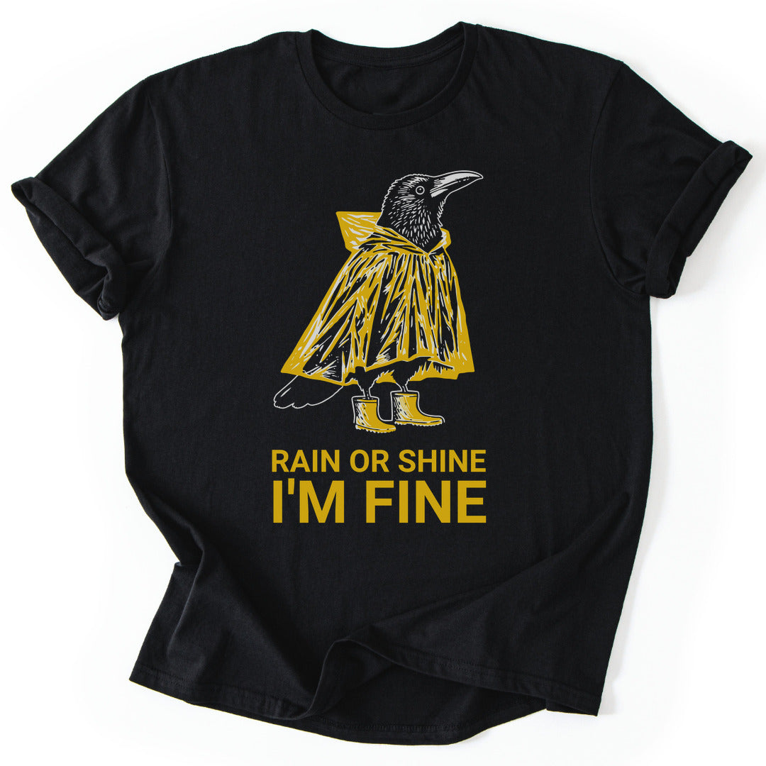 T-Shirt Black / S Rain Or Shine