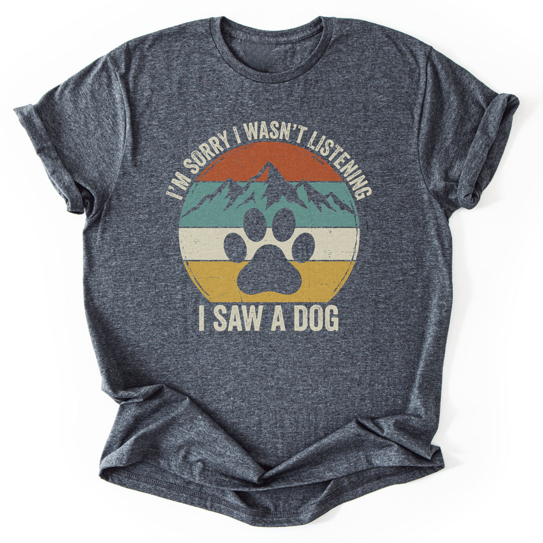 T-Shirt Dark Heather / S Distracted By Dogs