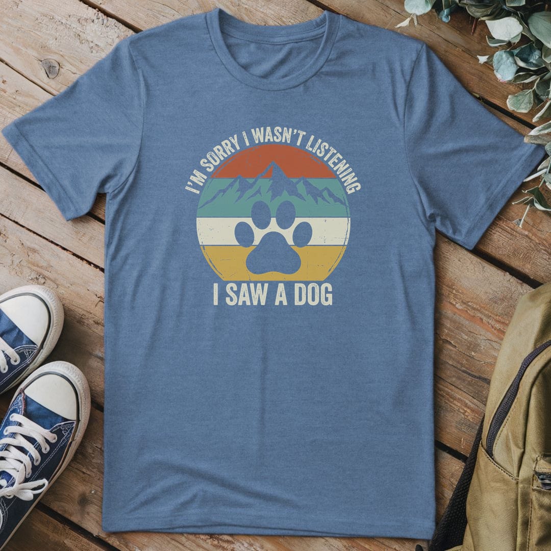 T-Shirt Heather Indigo / S Distracted By Dogs