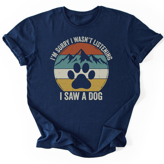 T-Shirt Navy / S Distracted By Dogs