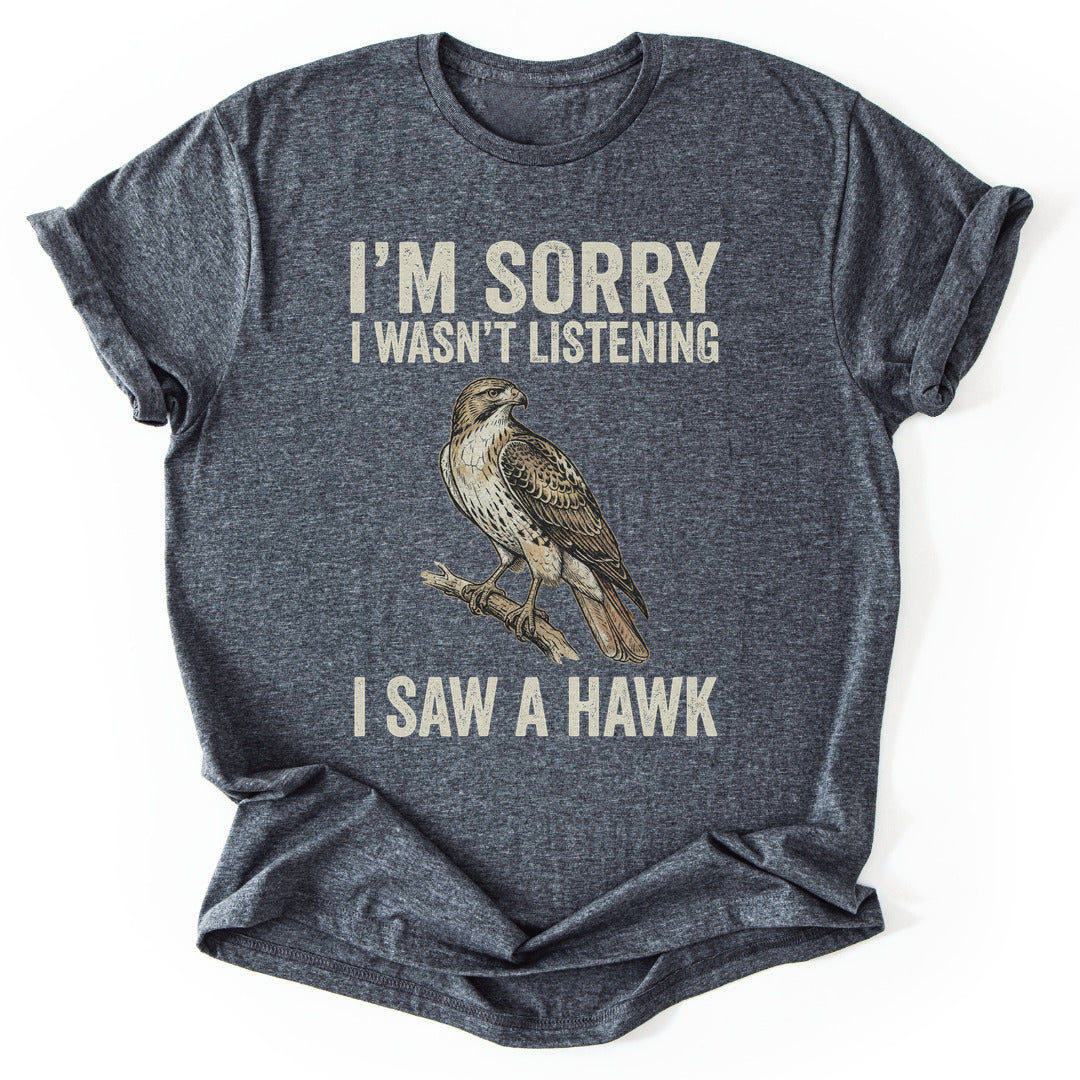T-Shirt Dark Heather / S Unfocused Hawk
