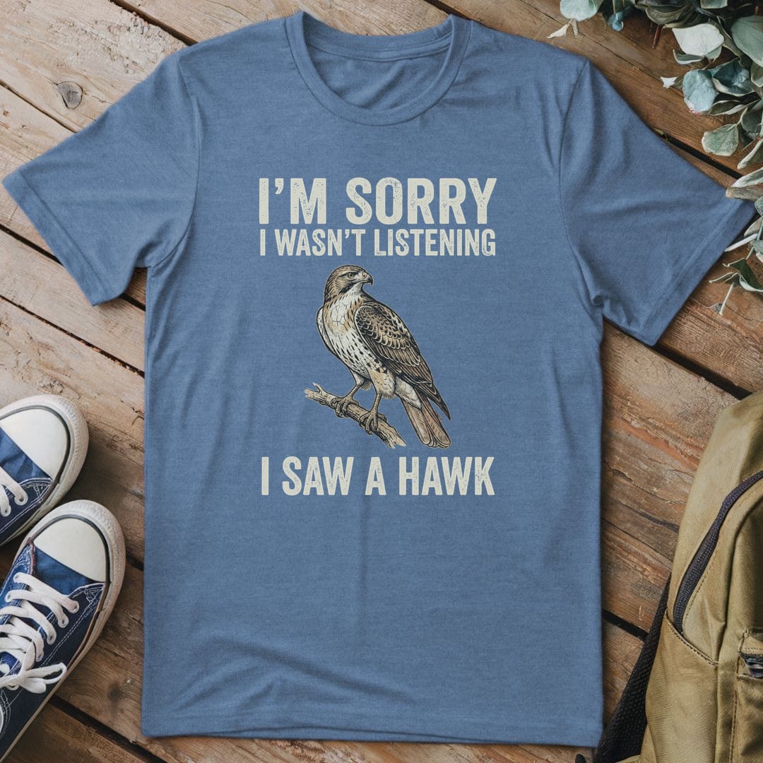 T-Shirt Heather Indigo / S Unfocused Hawk