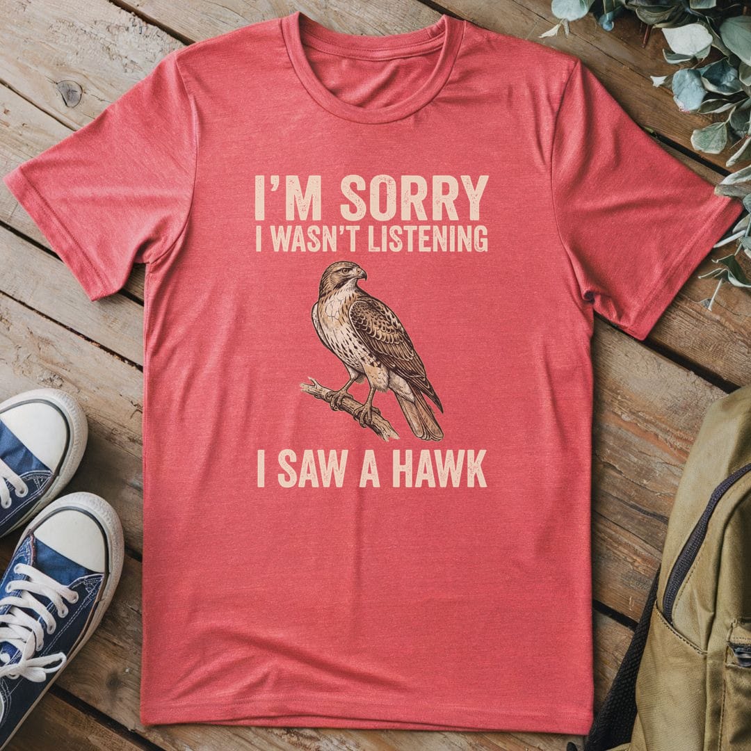 T-Shirt Heather Red / S Unfocused Hawk