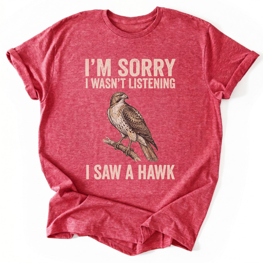 T-Shirt Heather Red / S Unfocused Hawk