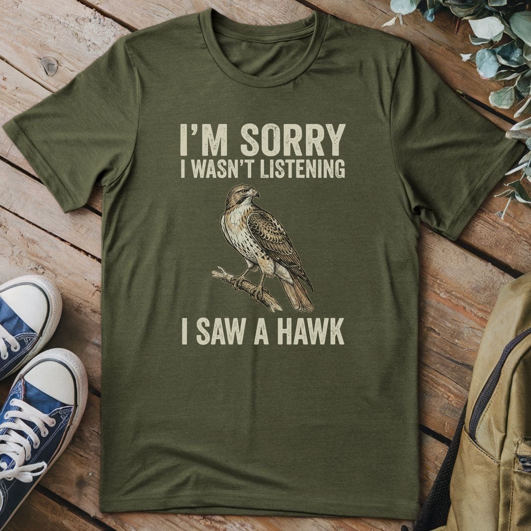 T-Shirt Military Green / S Unfocused Hawk