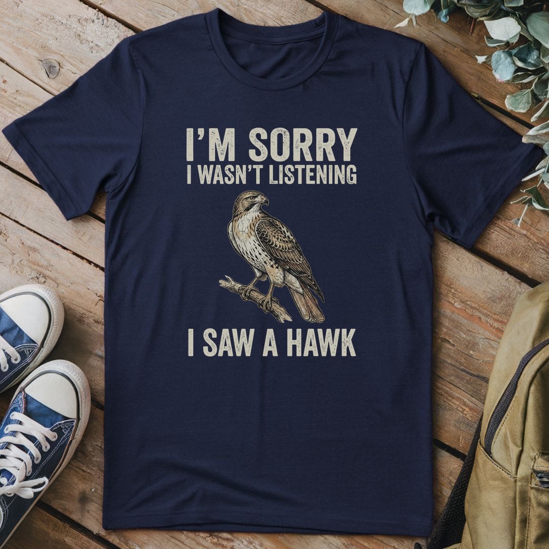 T-Shirt Navy / S Unfocused Hawk