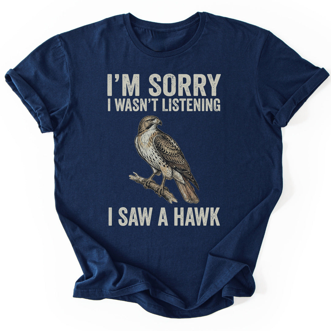 T-Shirt Navy / S Unfocused Hawk