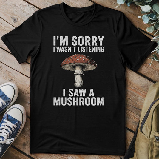 T-Shirt Black / S Distraction by Mushrooms