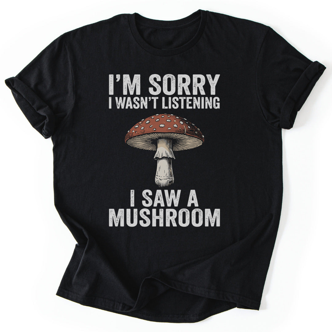 T-Shirt Black / S Distraction by Mushrooms