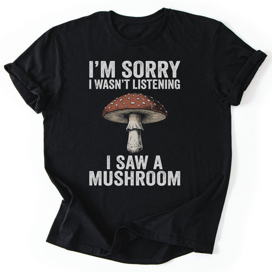 T-Shirt Black / S Distraction by Mushrooms