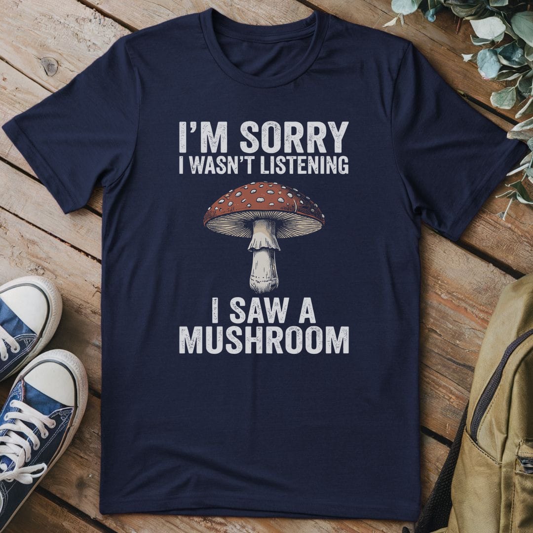 T-Shirt Navy / S Distraction by Mushrooms