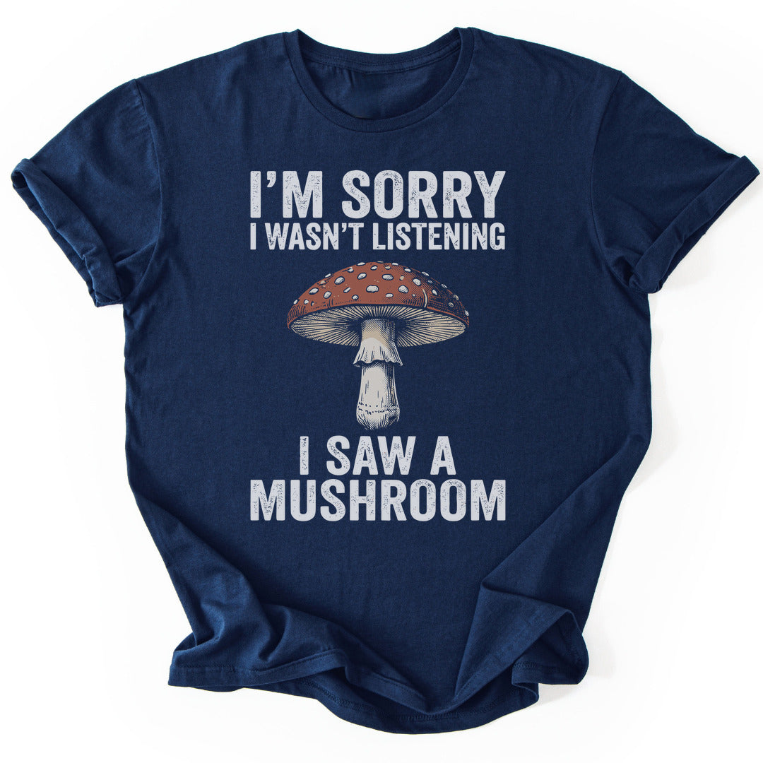 T-Shirt Navy / S Distraction by Mushrooms
