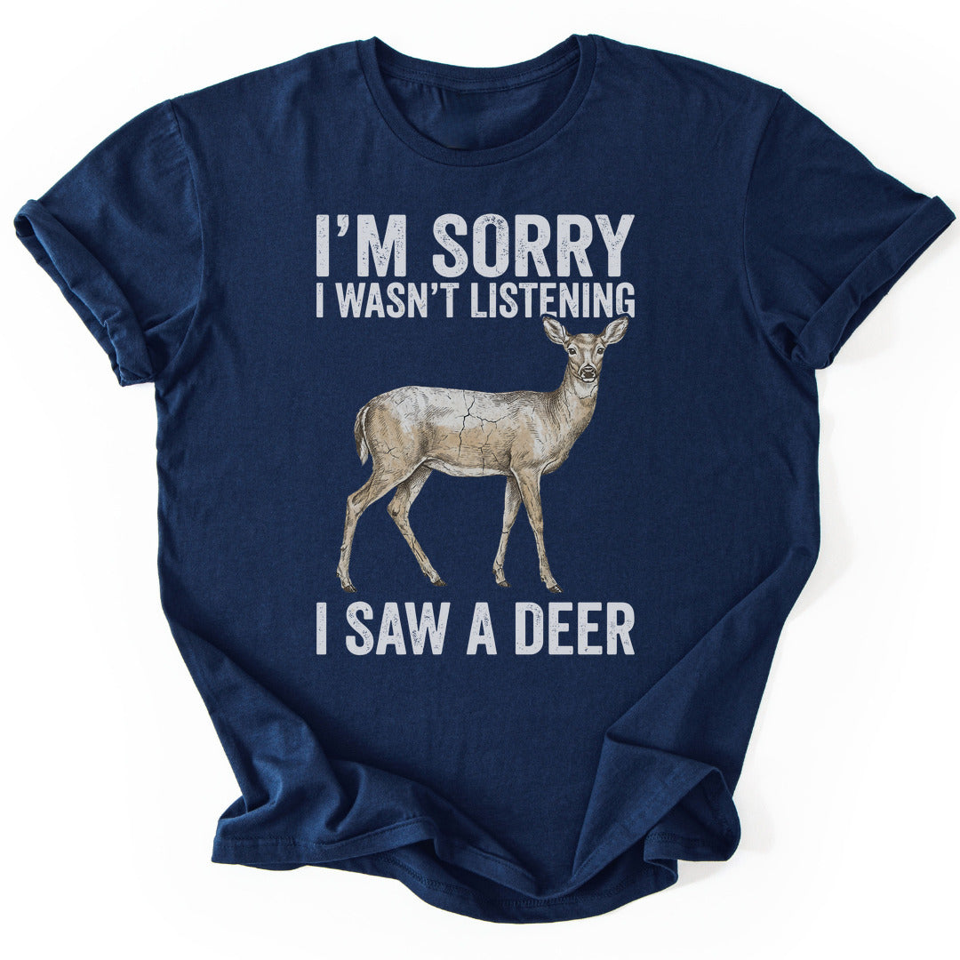 T-Shirt Navy / S Distracted By Deer