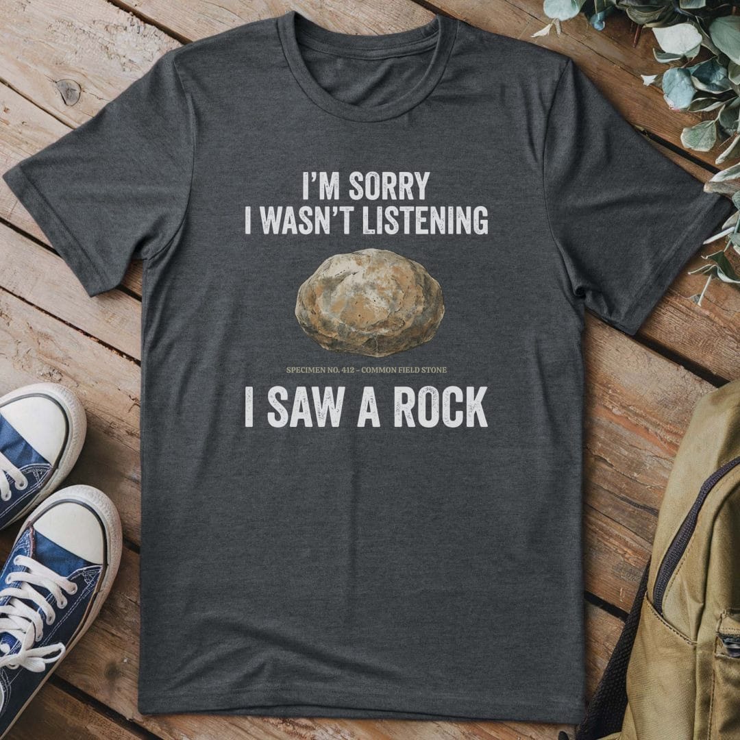 T-Shirt Dark Heather / S Distracted Rock Specimen