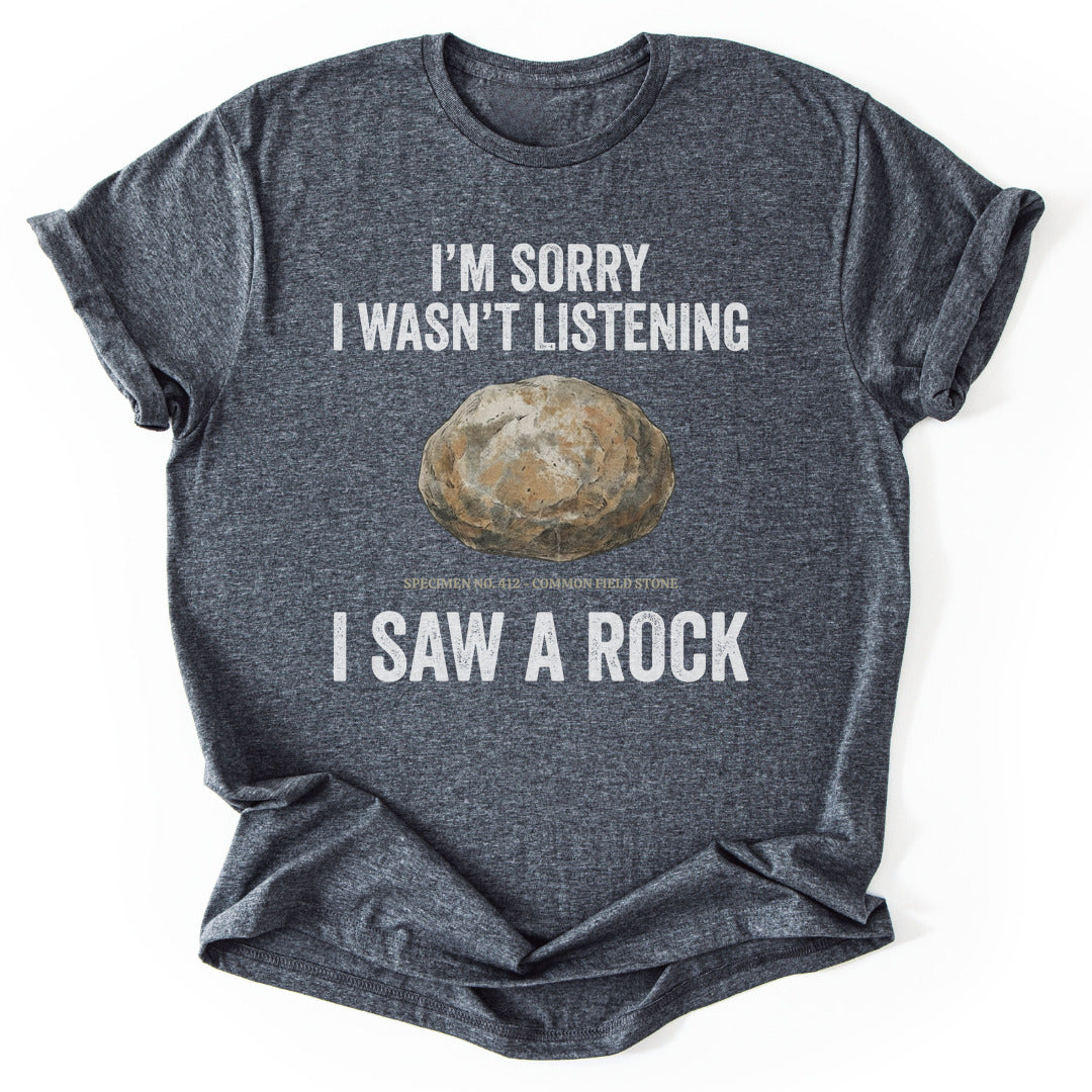 T-Shirt Dark Heather / S Distracted Rock Specimen