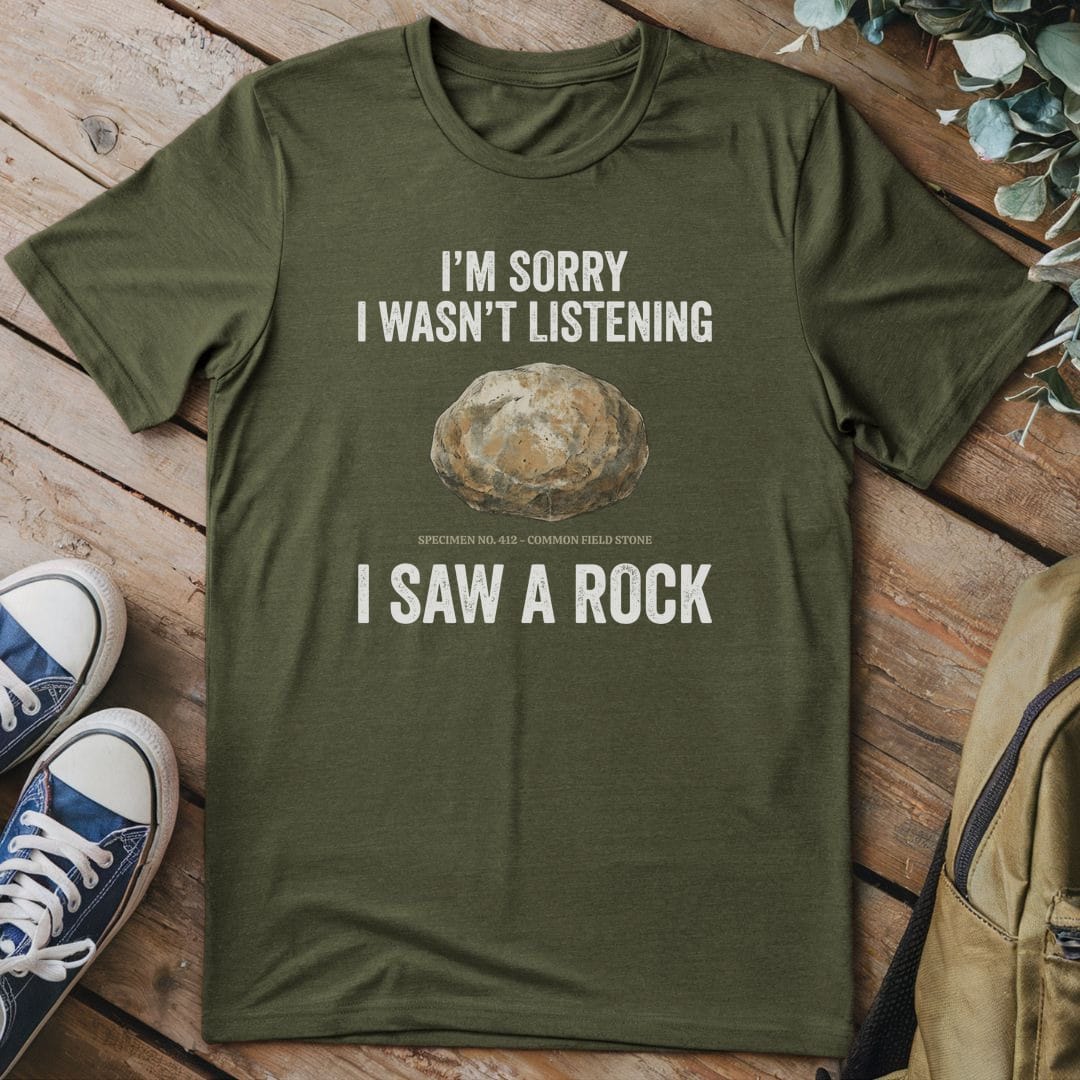 T-Shirt Military Green / S Distracted Rock Specimen