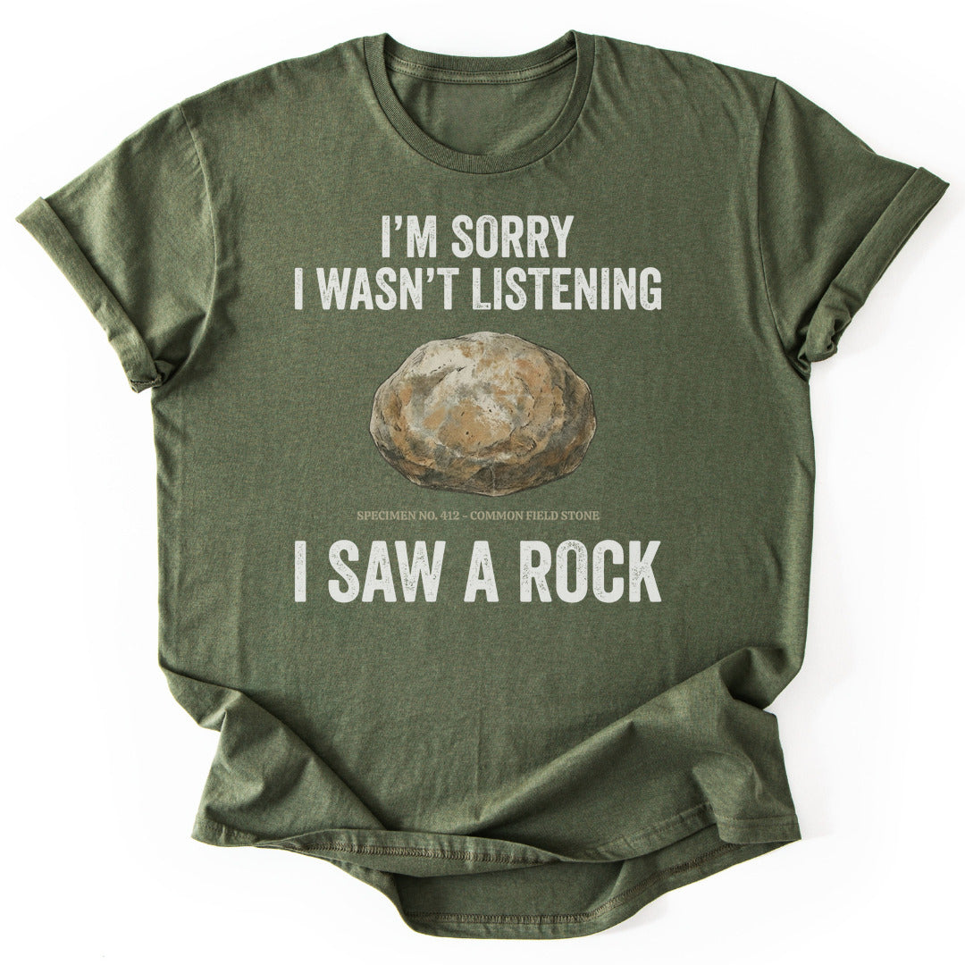 T-Shirt Military Green / S Distracted Rock Specimen