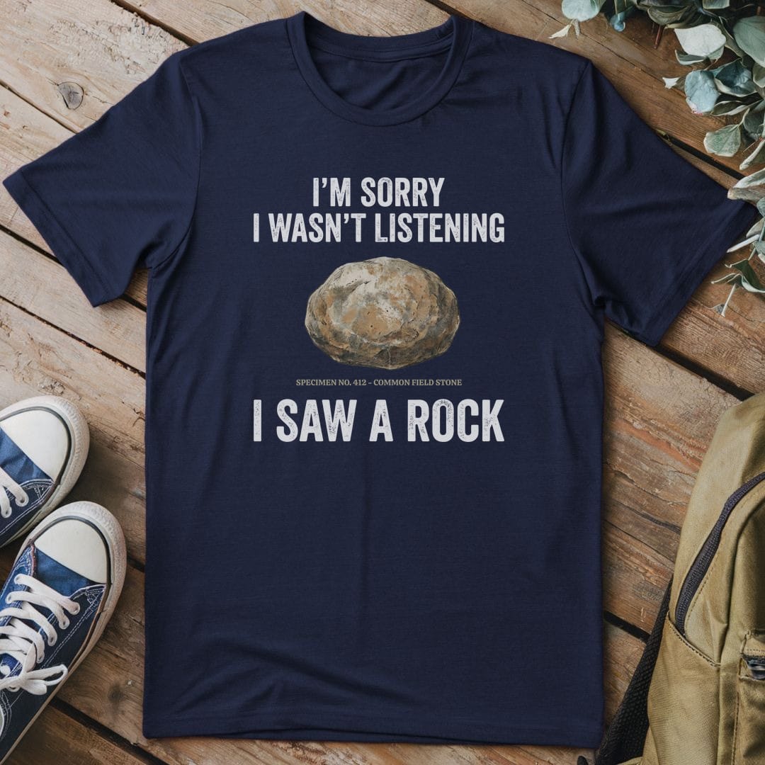 T-Shirt Navy / S Distracted Rock Specimen