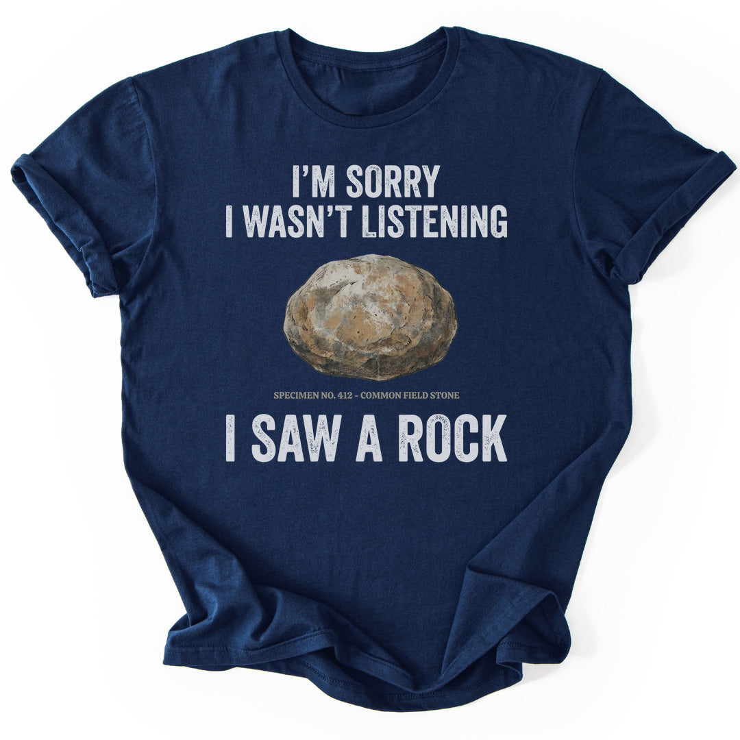 T-Shirt Navy / S Distracted Rock Specimen