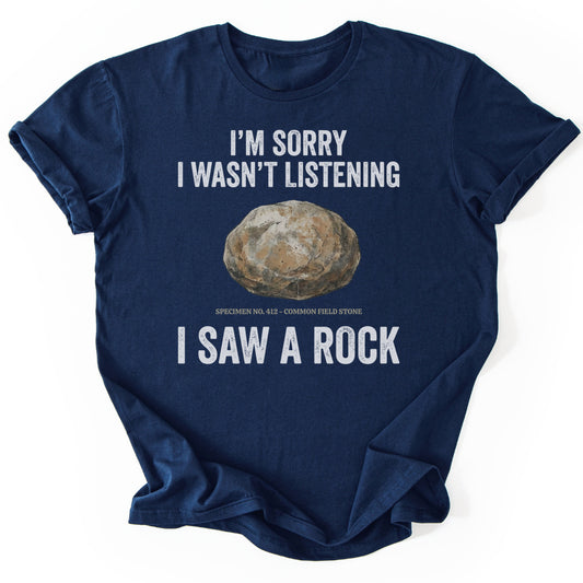 T-Shirt Navy / S Distracted Rock Specimen