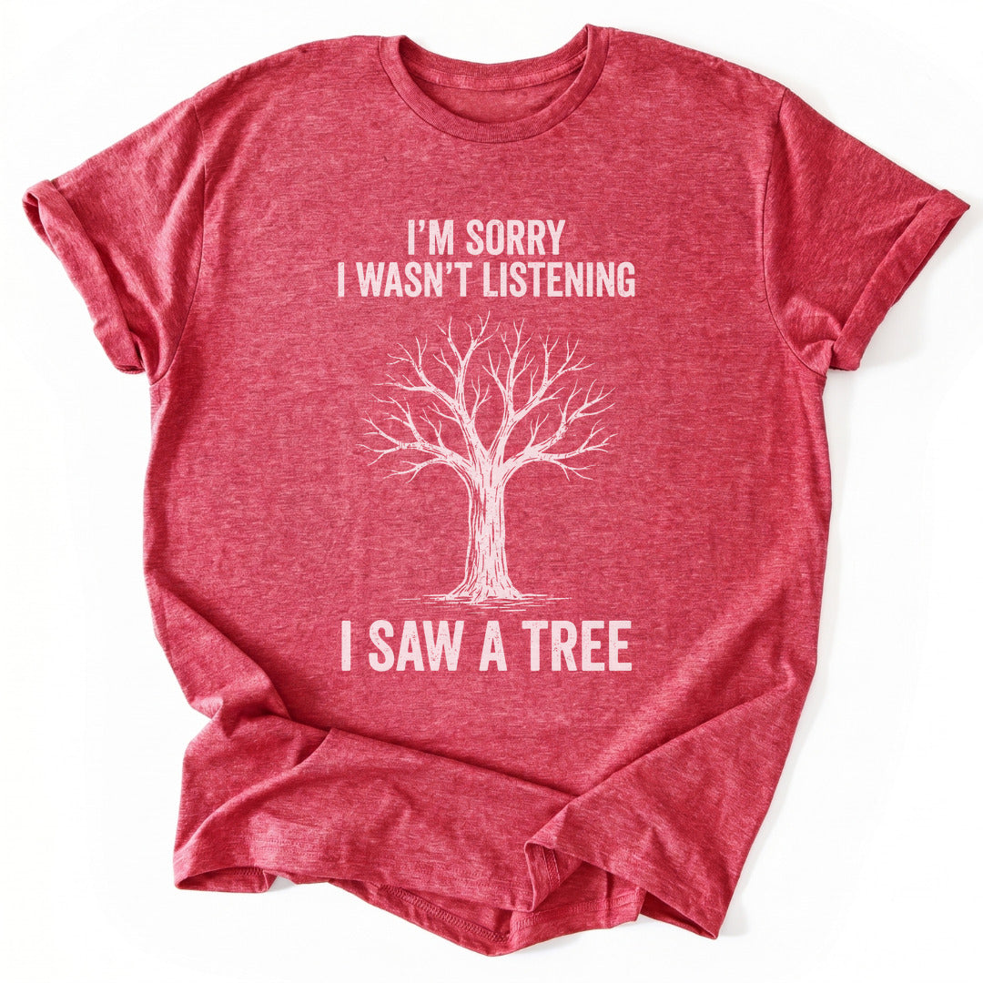 T-Shirt Heather Red / S Tree Distraction