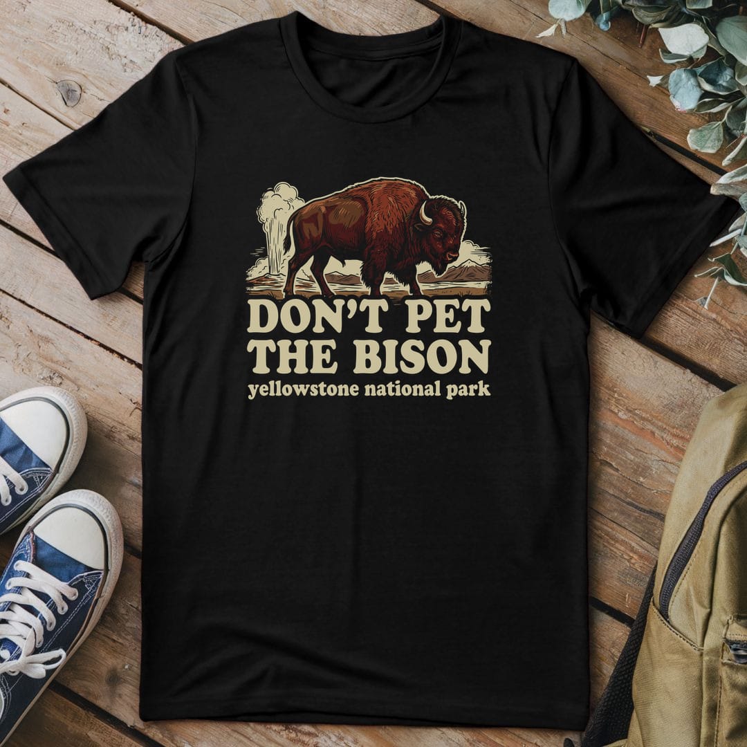 T-Shirt Black / S Untamed Bison