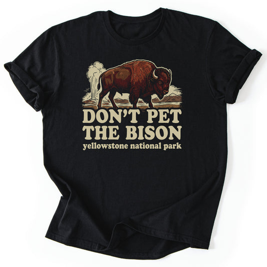T-Shirt Black / S Untamed Bison