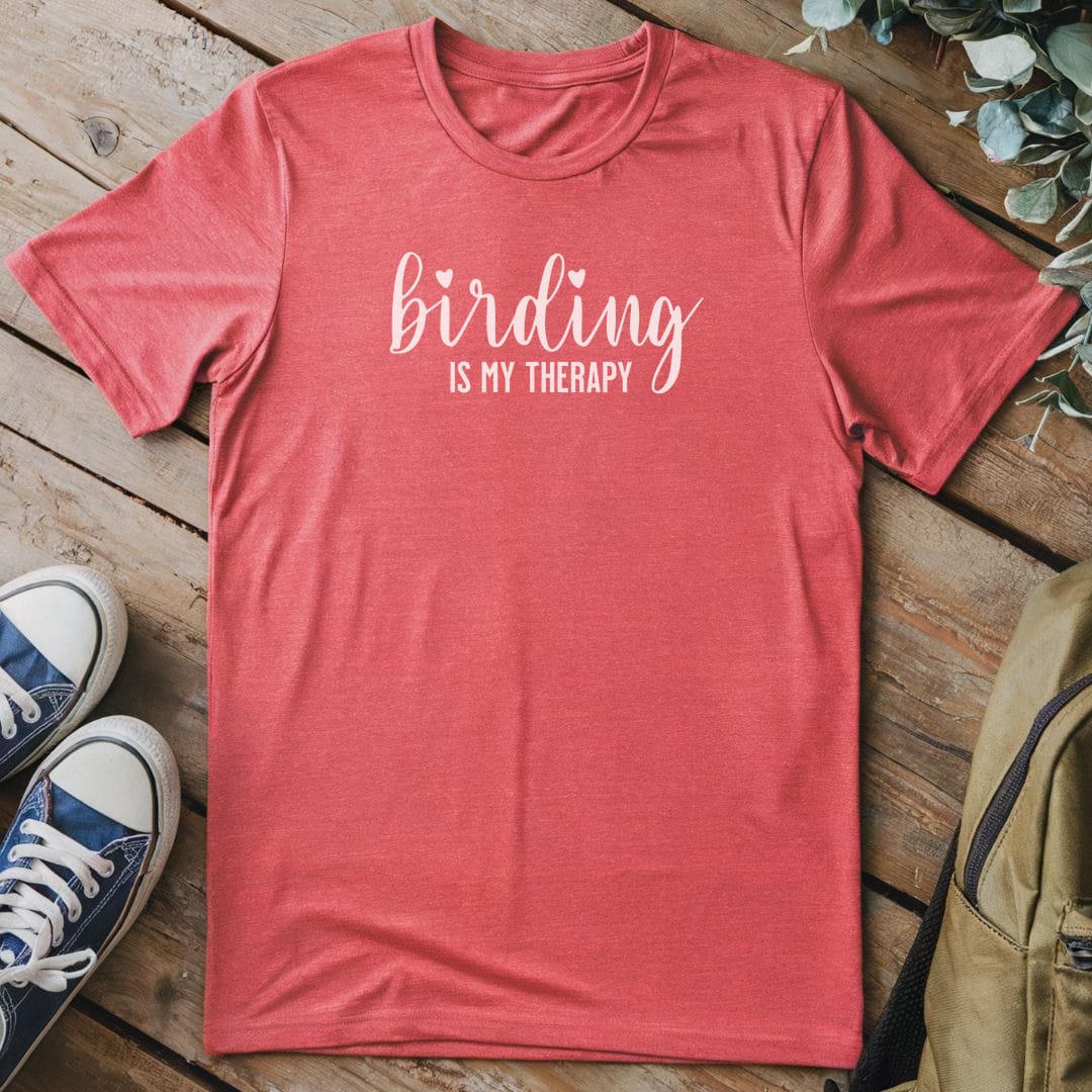 T-Shirt Heather Red / S Birding Therapy