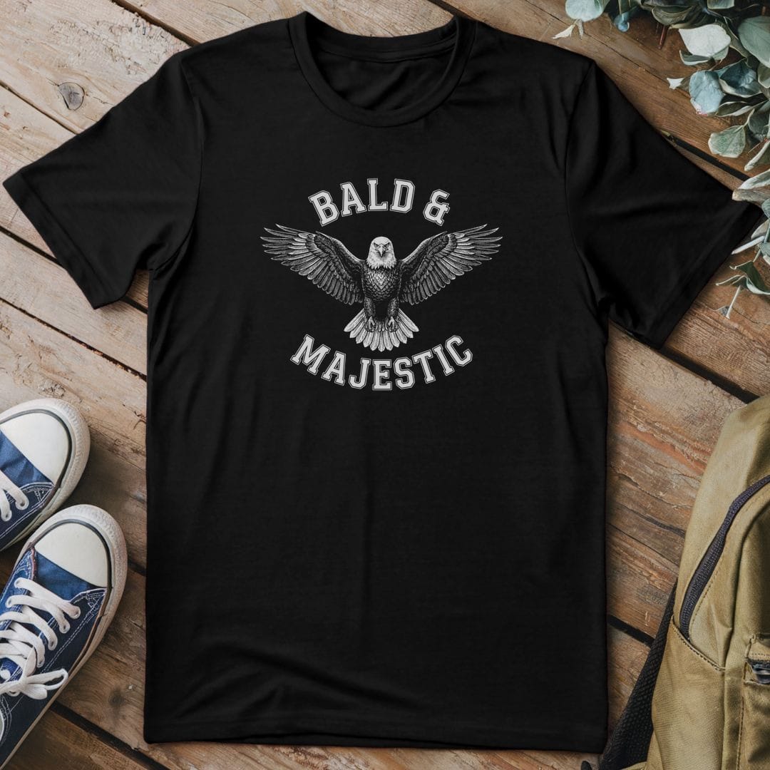 T-Shirt Black / S Bald & Majestic