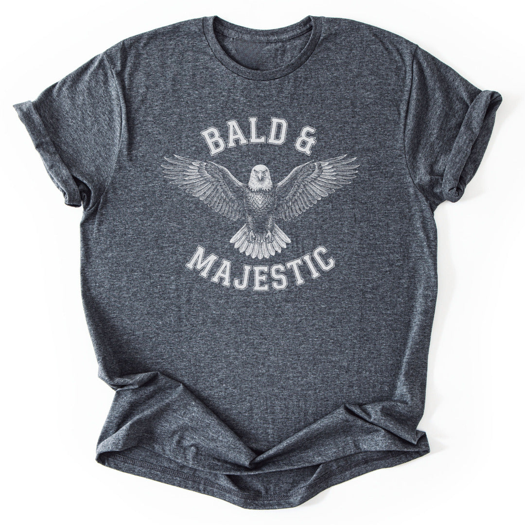 T-Shirt Dark Heather / S Bald & Majestic
