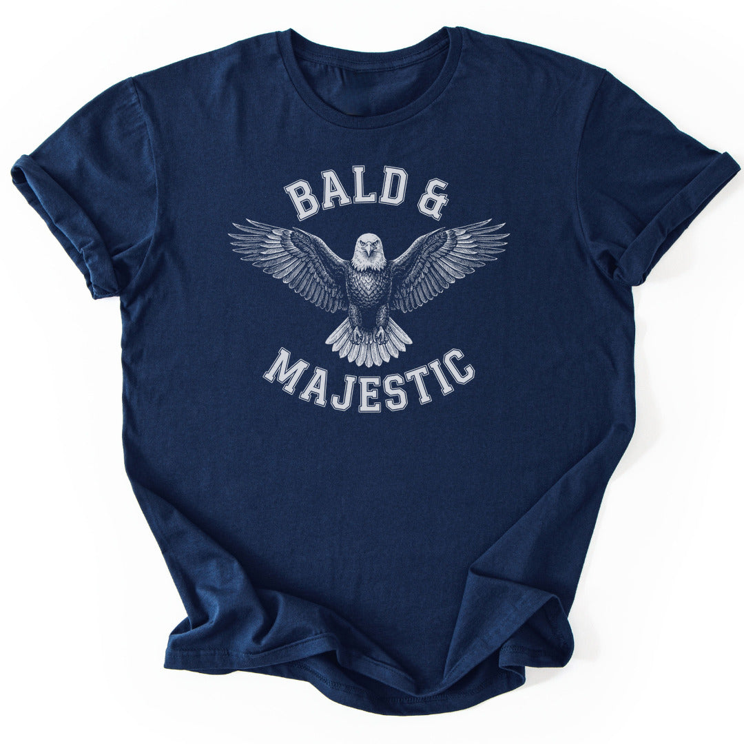 T-Shirt Navy / S Bald & Majestic