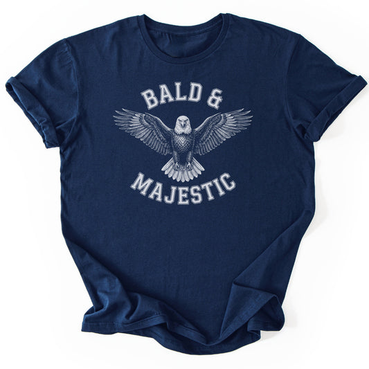 T-Shirt Navy / S Bald & Majestic