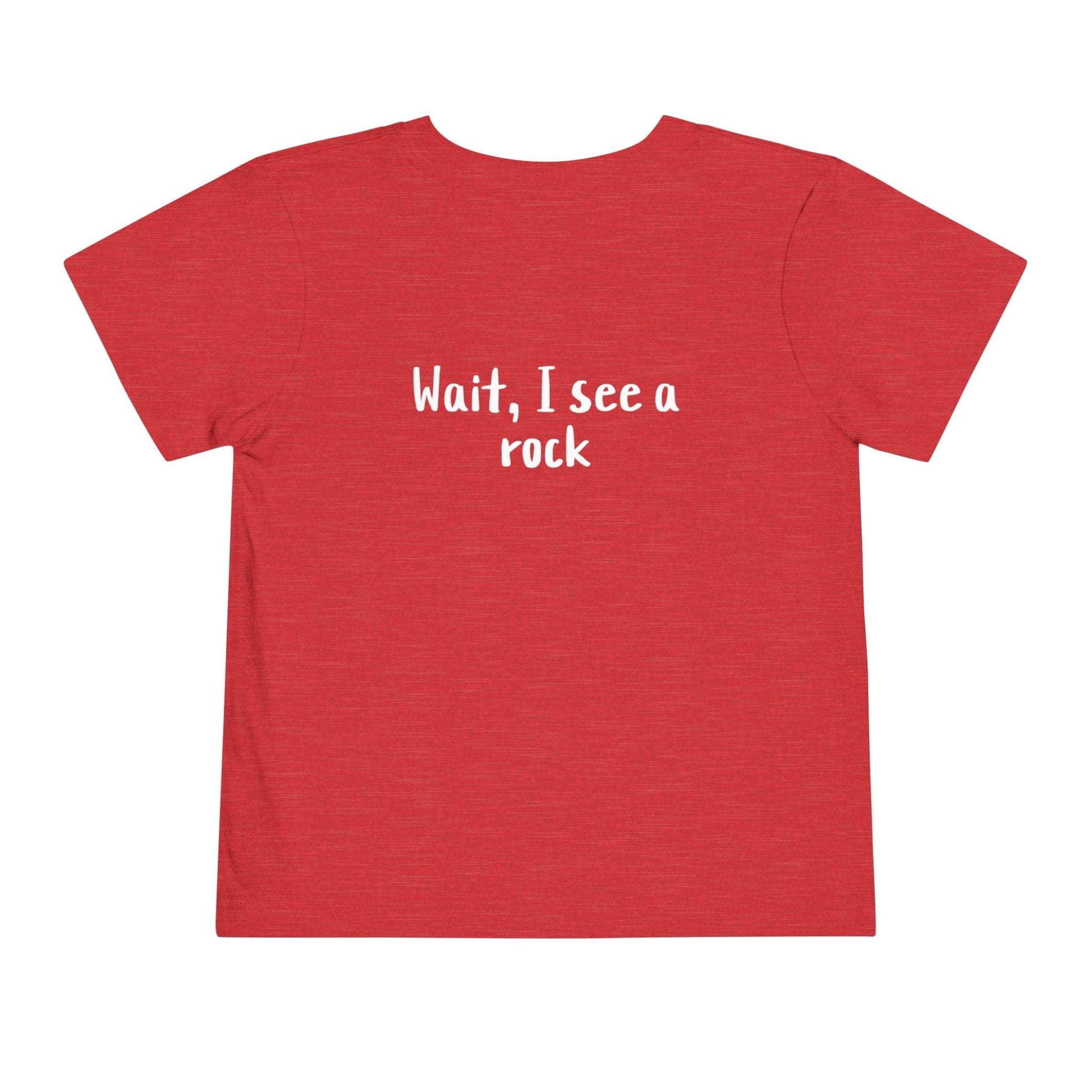 Kids clothes Easily Distracted By Rocks Premium Toddler T-Shirt (Front & Back Print)