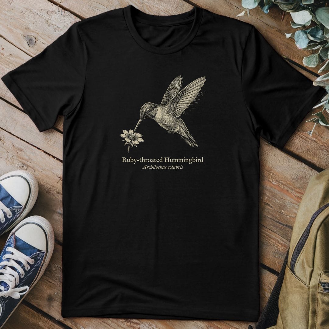 T-Shirt Black / S Hummingbird