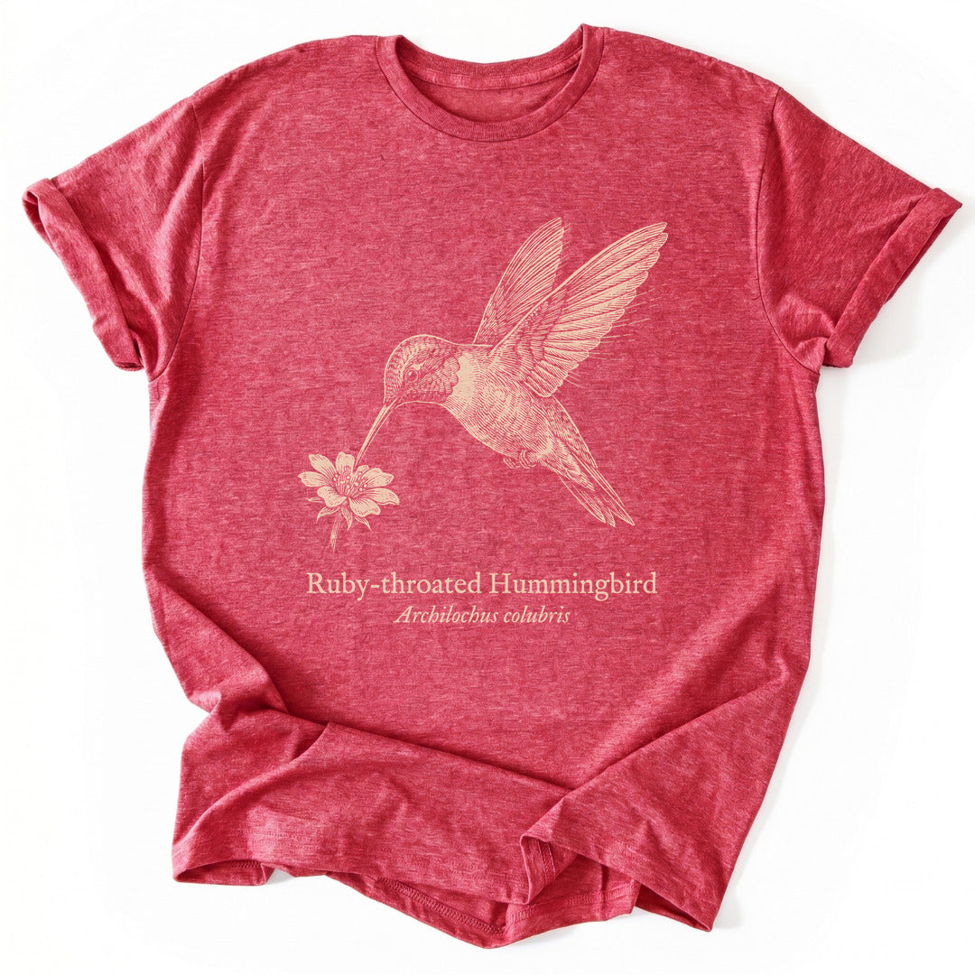 T-Shirt Heather Red / S Hummingbird